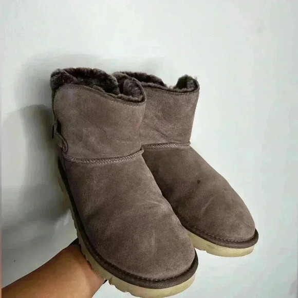 Ugg Adria Stormy Grey Boots Size 9 - Picture 2 of 13